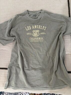 Blue 84 Men’s Los Angeles California Graphic Tee — Olive
